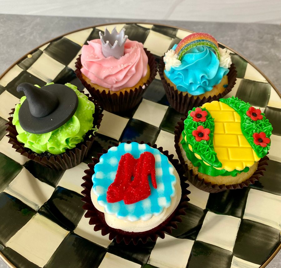 A colorful assortment of Mrs. Kelder's cupcakes